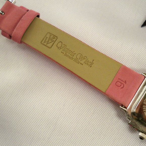 Victoria Wieck Pink Crystals, Pink Band Watch main image 7